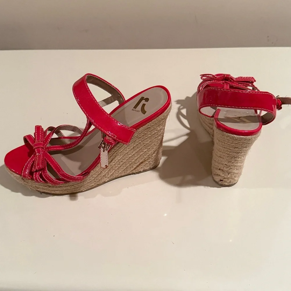 Report Red Espadrille Sandals